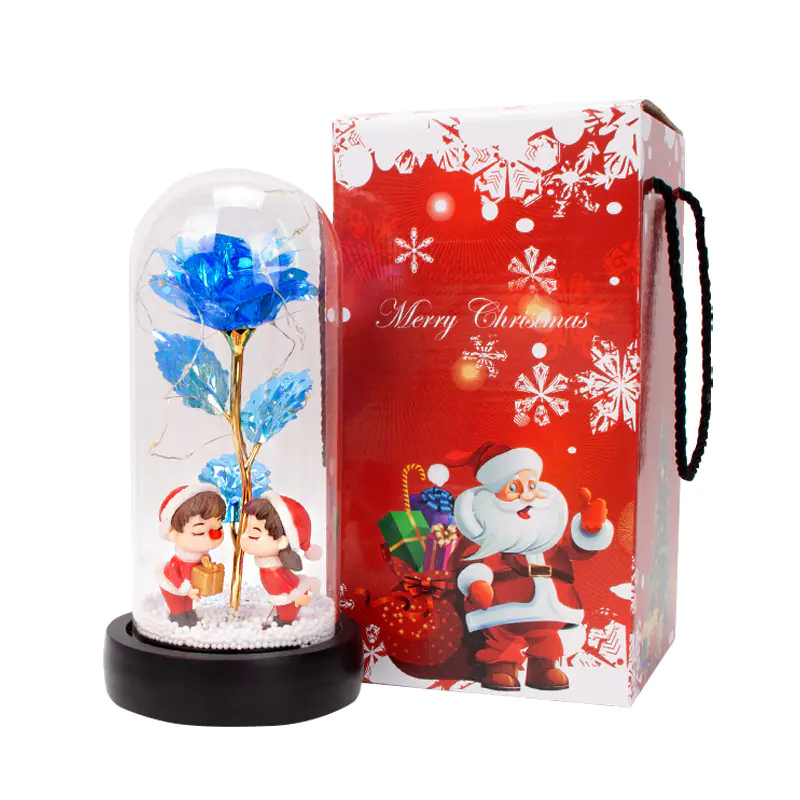 Glass Dome Rose Lamp — view 2