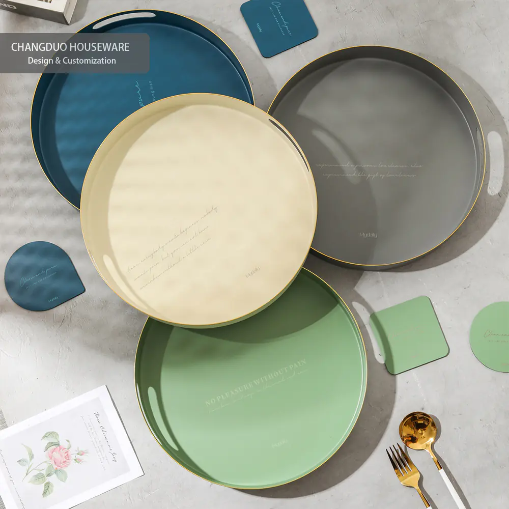 Round Metal Tray — view 3