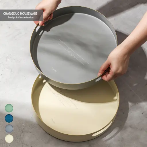 Round Metal Tray