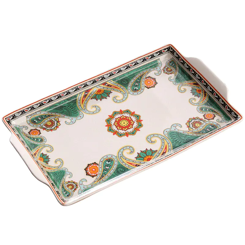 Glazed Ceramic Serving Tray — view 5