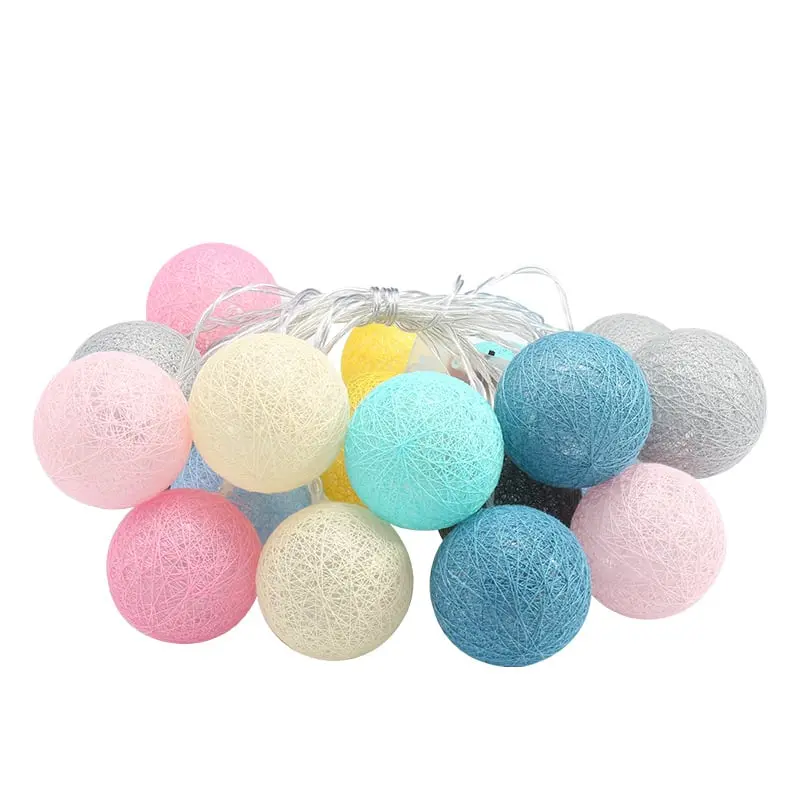 Cotton Ball String Lights — view 5